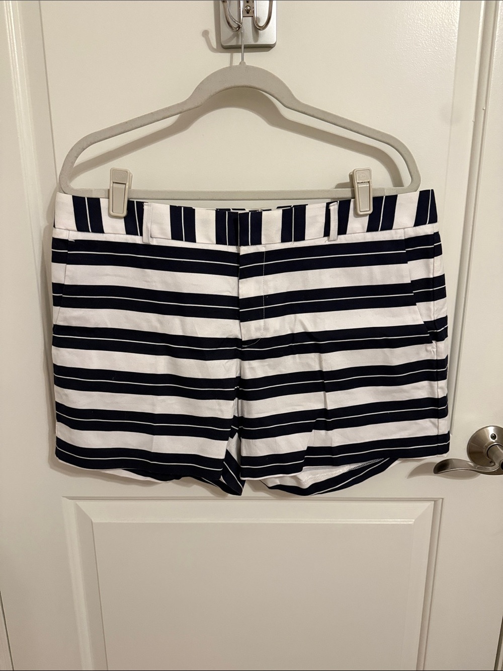 Banana Republic Navy and White Striped Women’s Shorts